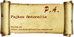 Pajkos Antonella névjegykártya